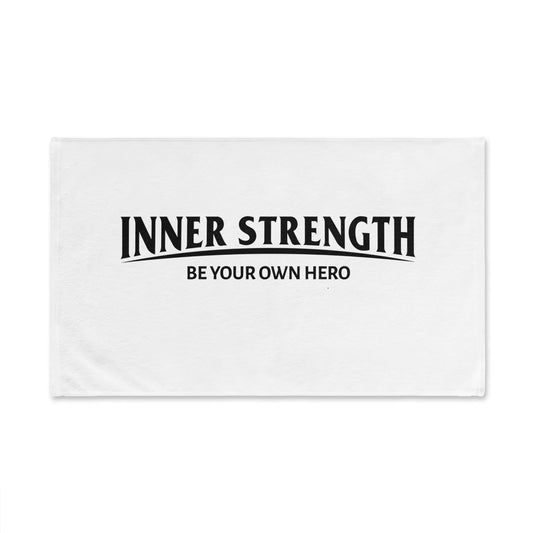 Inner Strength Hand Towel — "Be Your Own Hero" Inspirational Hand Towel- Gym Towel