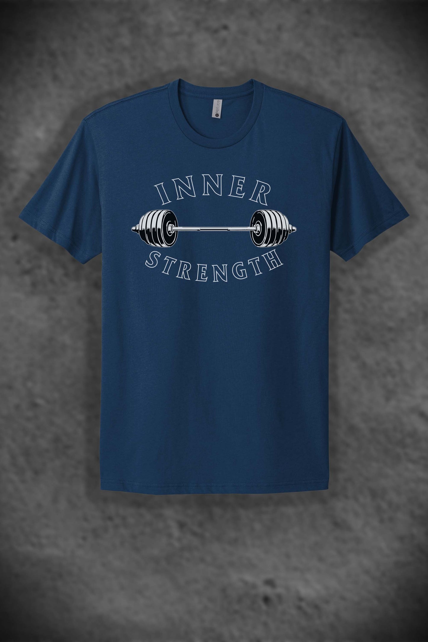 Inner Strength- A Basic Tagline Barbell T-shirt