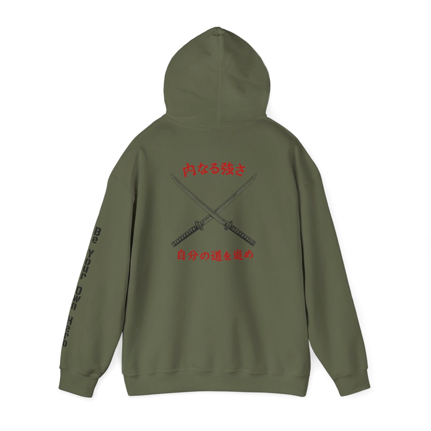 Inner Strength Samurai Katana Hoodie – Japanese Warrior Discipline & Self-Mastery Graphic Sweatshirt