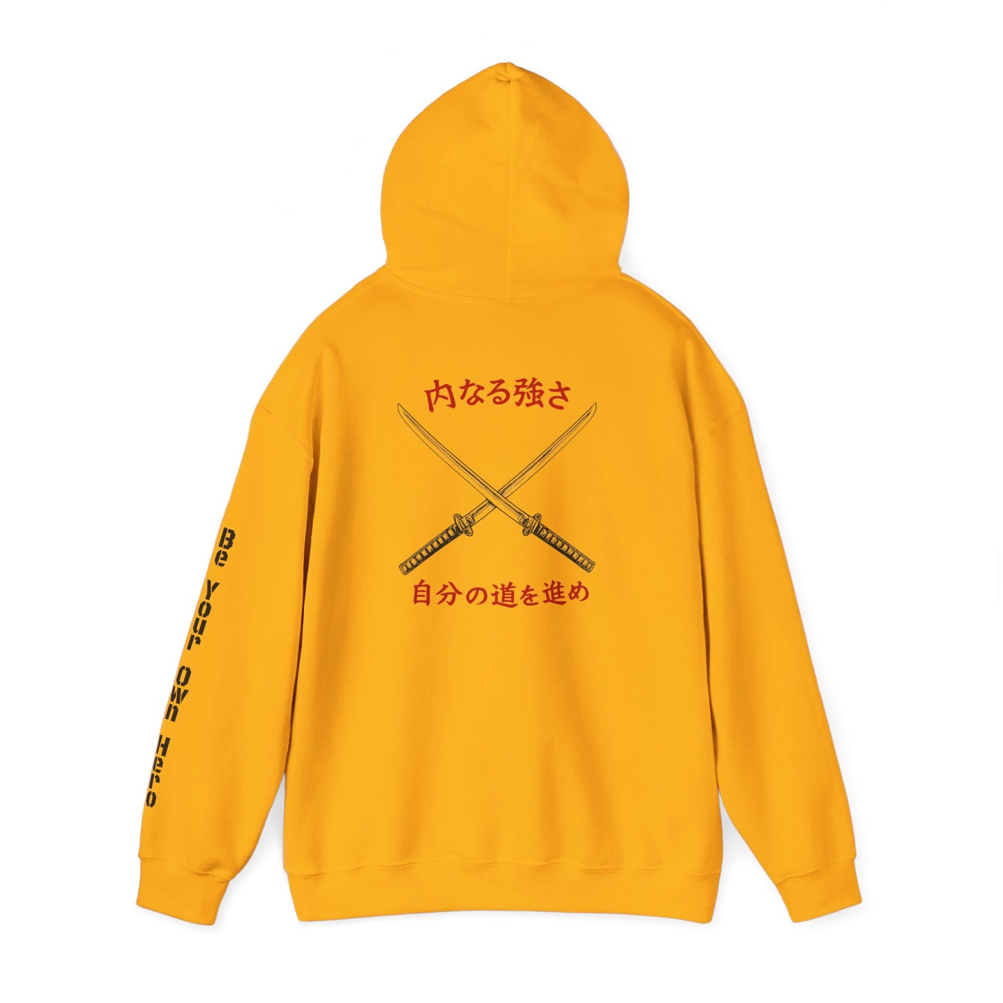 Inner Strength Samurai Katana Hoodie – Japanese Warrior Discipline & Self-Mastery Graphic Sweatshirt